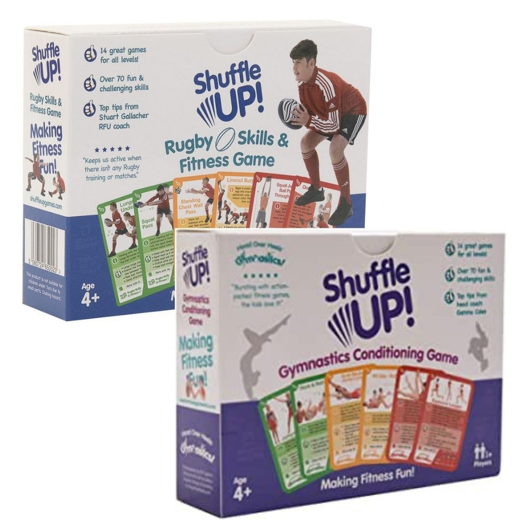 Shuffle Up! Duo of Games - Gymnastics and Rugby